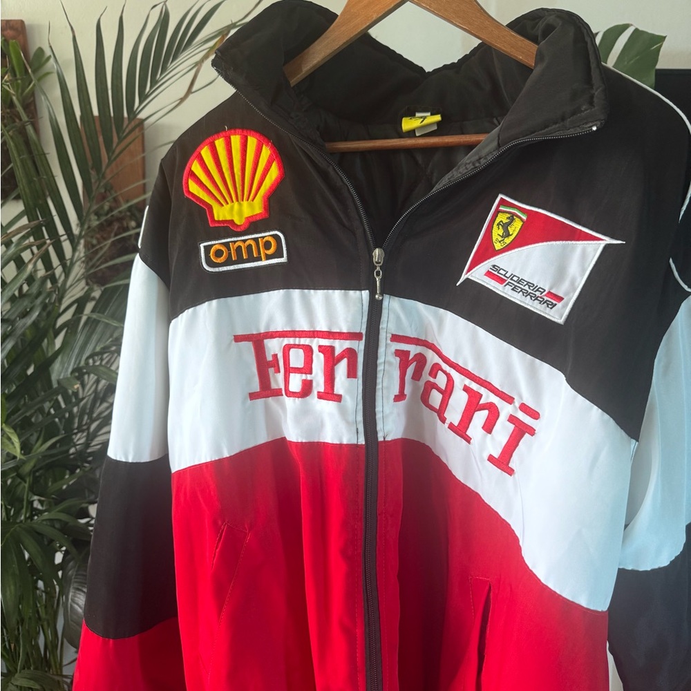 Ferrari Red and Black Racing Jacket